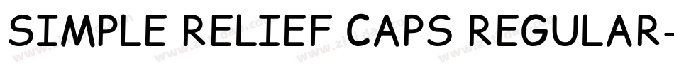 SIMPLE RELIEF CAPS REGULAR字体转换